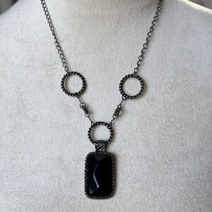 2/$10 Black Pendant Necklace